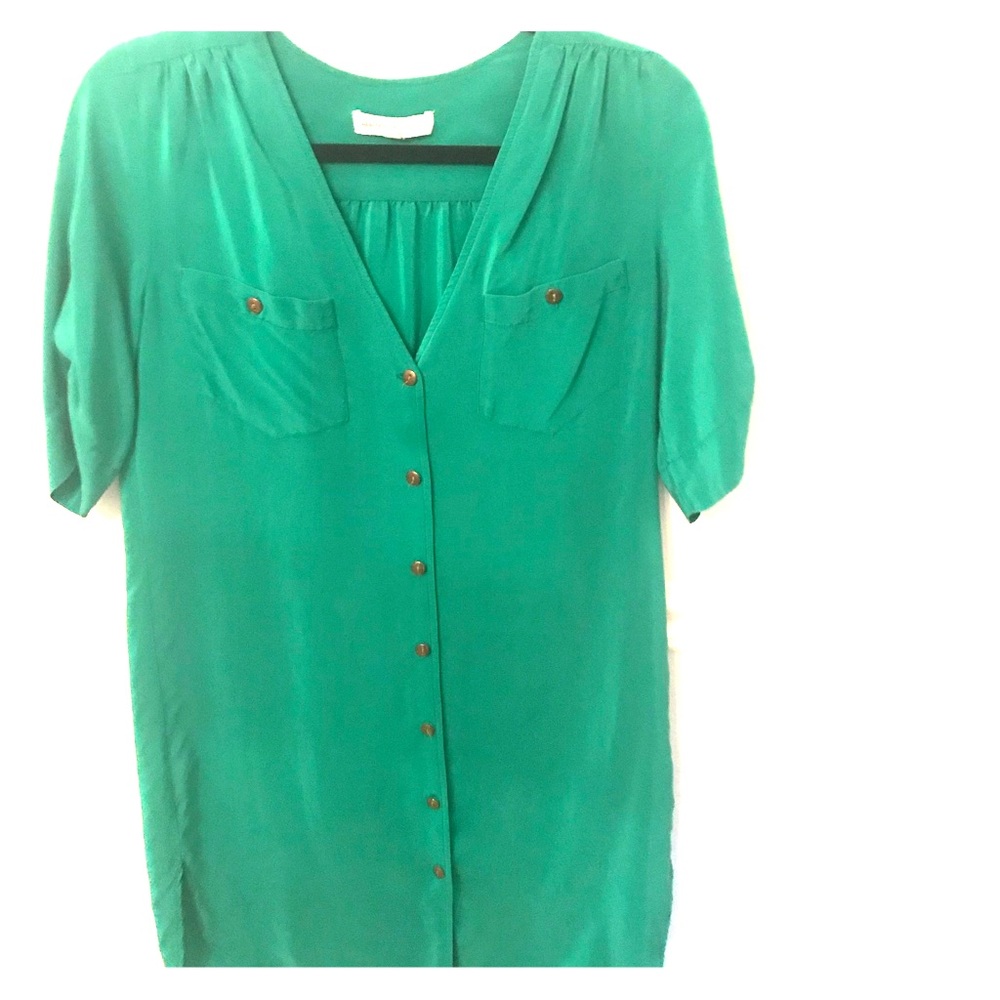 Amanda Uprichard size Small green silk dress